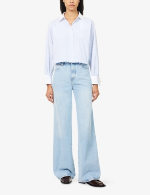 FRAME: The Charles Stripe Cotton Shirt