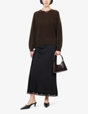 FRAME: Relaxed-Fit Brushed Cashmere Jumper