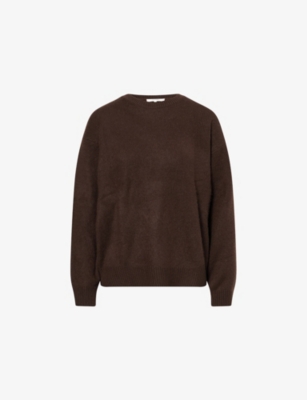 FRAME: Relaxed-Fit Brushed Cashmere Jumper