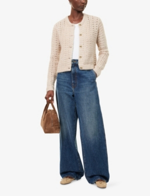 FRAME: The Plush Round-Neck Knitted Cardigan