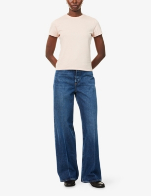 FRAME: The Baby Tee Cotton-Jersey T-Shirt