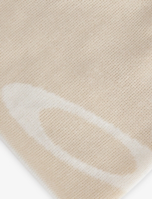 Oakley Mens Ellipse Branded Knitted Beanie Mist In Metallic