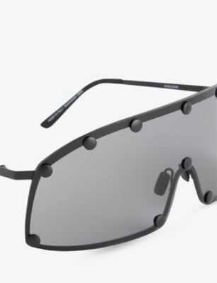 Rick Owens Shielding Sunglasses In Black