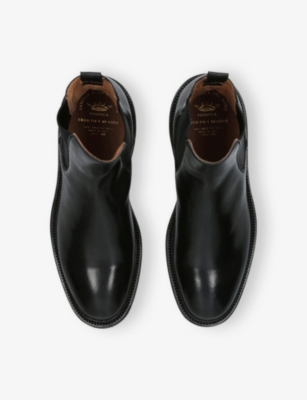 Officine Creative Mens Black Hopkins Flexi Leather Chelsea Boots Eur 45 / 11 Uk In Black