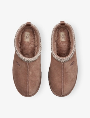 Ugg Rust Tazz Suede Slippers Eur 33.5 /1.5 Uk In Brown