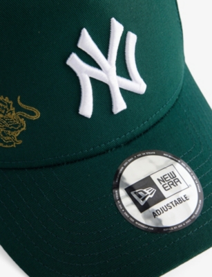 New Era Mens Dark Green Icon E Frame New York Yankees League Cotton Cap In Green