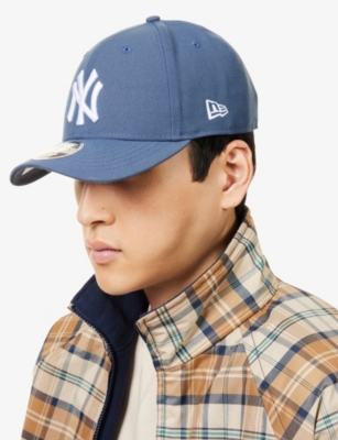 New Era Mens Dk Blue 9forty New York Yankees Woven Baseball Cap In Blue