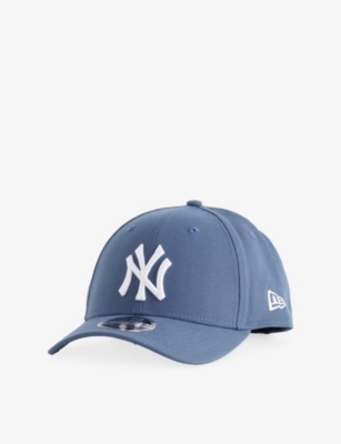 New Era Mens Dk Blue 9forty New York Yankees Woven Baseball Cap In Blue