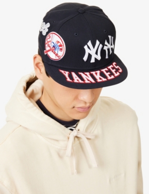 New Era Mens Navy 59fifty Mlb New York Yankees Cotton Cap In Animal Print