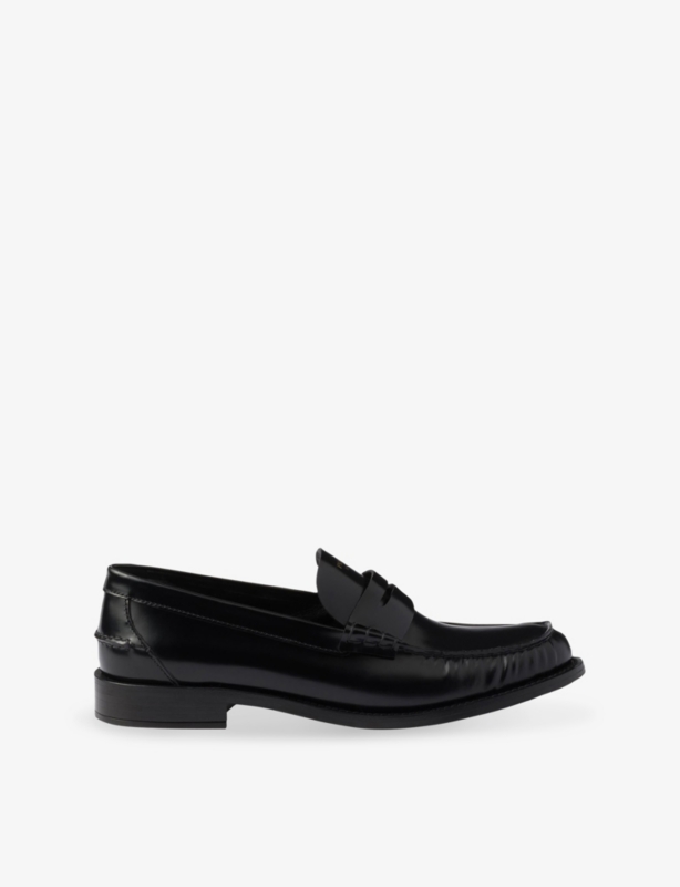 Brushed Leather Loafers