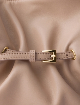 PRADA: Small Dada Leather Shoulder Bag
