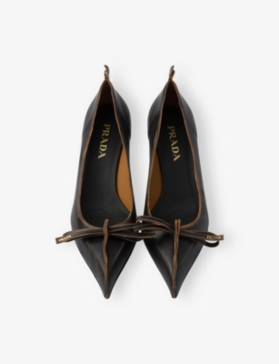 PRADA: Antiqued Leather Courts