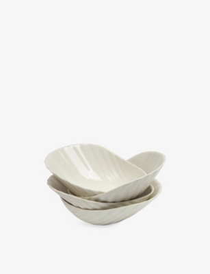 Gohar World Ite Sadaf Porcelain Bowl 25cm In White