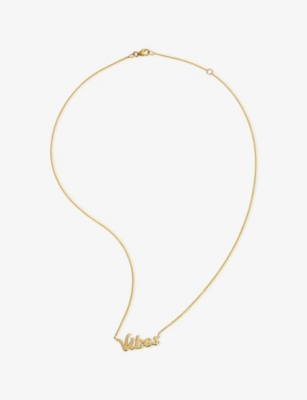 ROXANNE FIRST: Gold Vibes 14ct Yellow-Gold Pendant Necklace