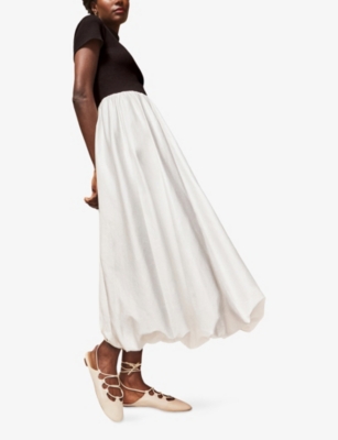 RO&ZO: Lucinda Bubble-Hem Cotton Blend Dress