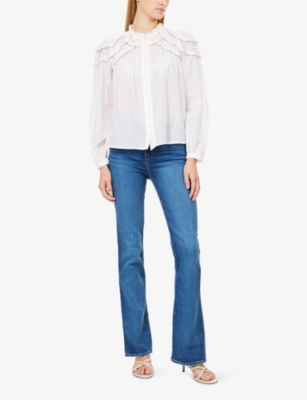 Paige Womens A Capella Laurel Canyon High-rise Stretch-denim Blend Jeans In Blue