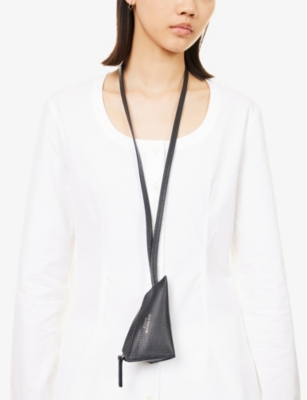 STUDIO NICHOLSON: Triangle Leather Pouch