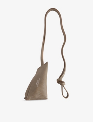 Studio Nicholson Womens Elephant Triangle Leather Pouch In Gray