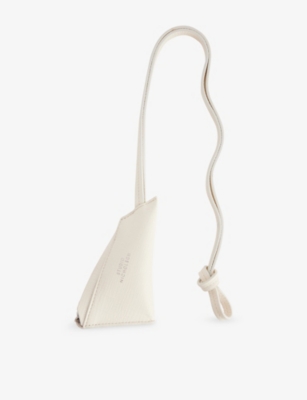 Studio Nicholson Womens Parchment Triangle Leather Pouch In Sand