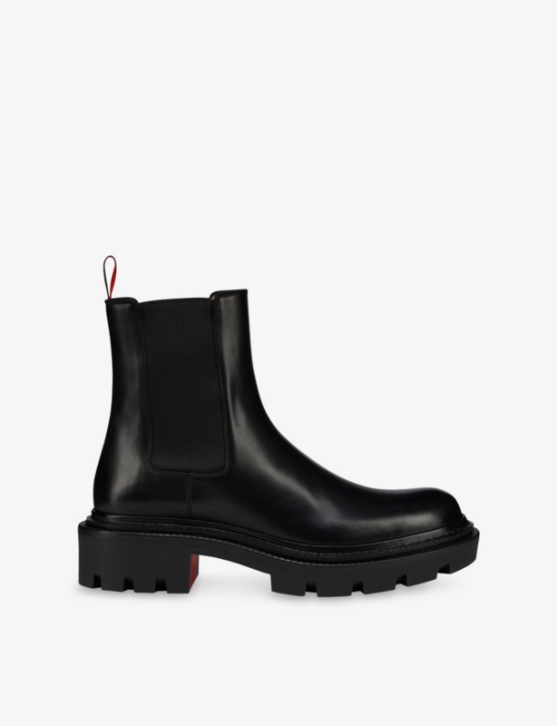 Devon College Flat Leather Boots