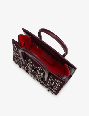 Christian Louboutin Womens Amara/gun Metal Paloma Mini Leather Top-handle Bag