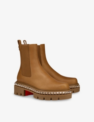Christian Louboutin St Emilia Pyraclou Leather Chelsea Boots In Multi