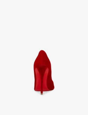 Christian Louboutin Kate Max 85 Suede Pumps In Red