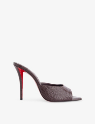 Christian Louboutin Womens Amara/lin Amara Miss Z 100 Leather Mules Eur 38.5 / 5.5 Uk