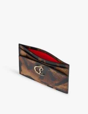 CHRISTIAN LOUBOUTIN: Loubi54 Leather Card Holder