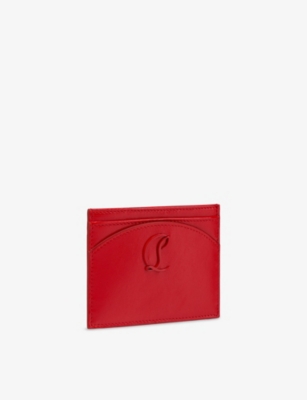 CHRISTIAN LOUBOUTIN: Loubi54 Leather Card Holder