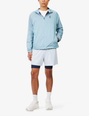 On Mens Blue Court Logo-print Stretch-woven Jacket In Blue