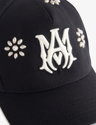 AMIRI: Canvas Studded Cotton Baseball Cap