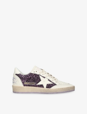 Golden Goose Ball Star Sneaker In Animal Print