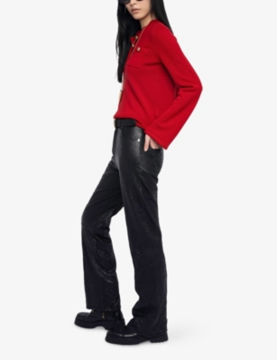 Zadig & Voltaire Womens Love Lucas Wool And Cashmere Jumper In Red