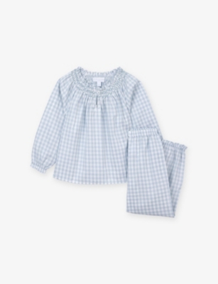 The Little White Company: Mini Gingham Cotton Pyjamas 2-12 Years