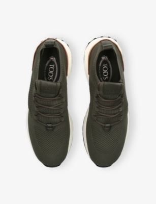 Tod's Running Mid Volume 63k Mesh Sneakers In Green