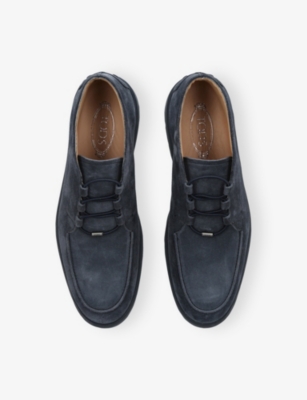 Tod's Mens Tods Ibrido Suede Desert Boots In Blue