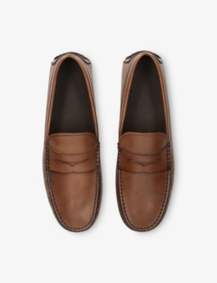 Tod's T Timeless City Gommino Driving Shoes In Leather In Brown