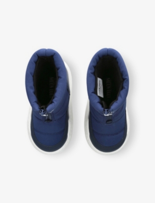 Moon Boot Lue Kids' Park Zip Shell Snow Boots Eur 28 / 10 Uk In Blue