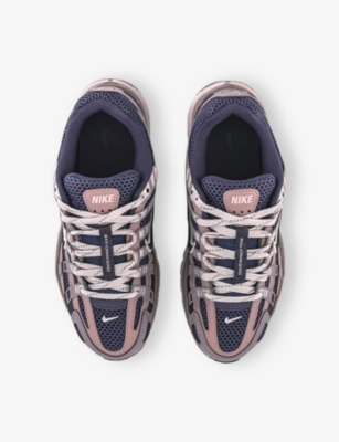 NIKE: P-6000 Mesh and Leather Low-Top Trainers