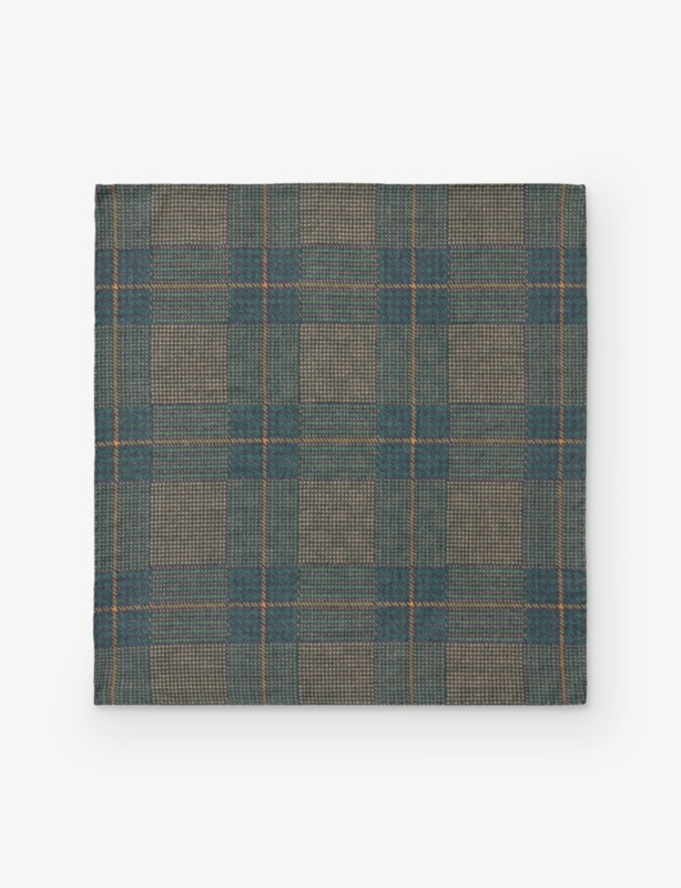 Paisley-Print Two-Face Wool Pocket Square