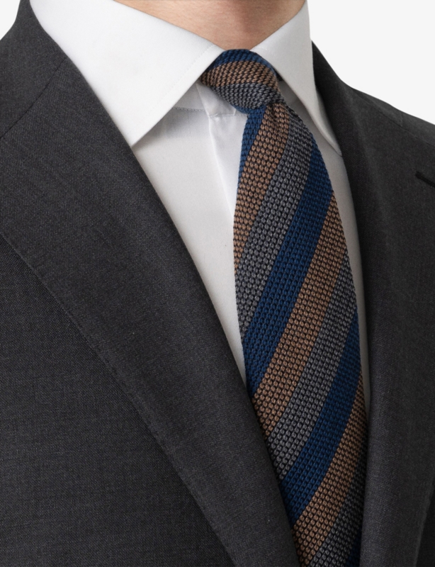 Striped Silk And Wool-Blend Tie