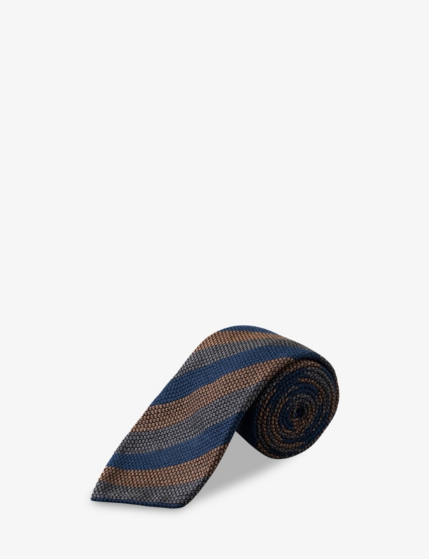 Striped Silk And Wool-Blend Tie