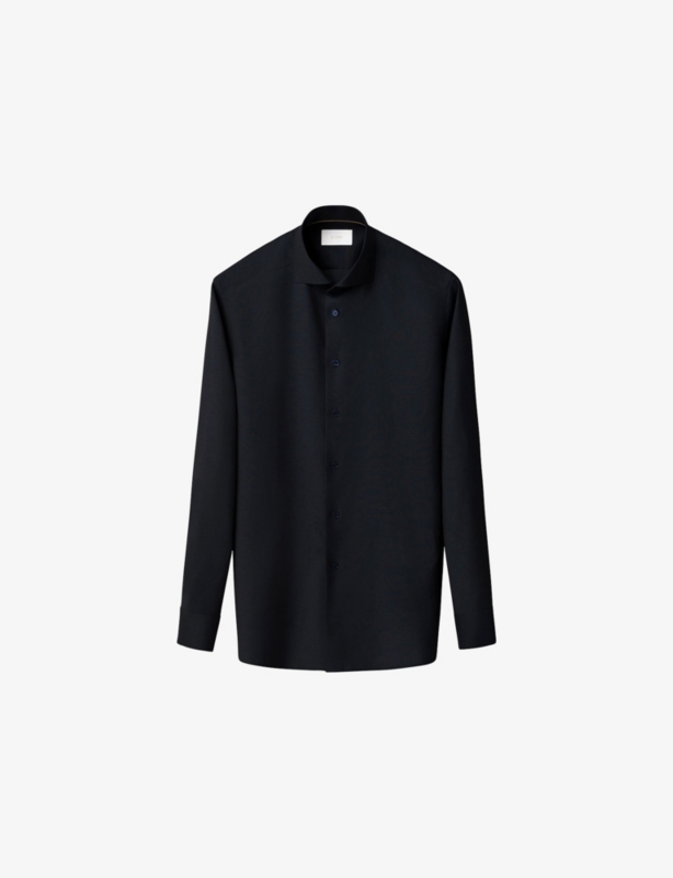 Solid Contemporary-Fit Merino-Wool Shirt