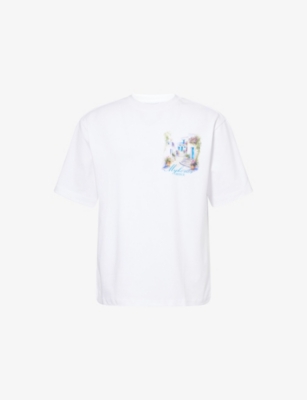 BELIER: Watercolour Mykonos Cotton-Jersey T-shirt