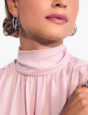 SIF JAKOBS: Spirale Grande Sterling-Silver And Cubic Zirconia Earrings