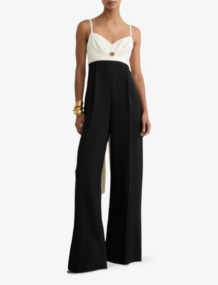 REISS: Reiss x Atelier Darcey Colour-Block Woven Jumpsuit