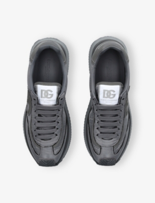Dolce & Gabbana Cushion Nylon Sneakers Rubber Sole In Gray