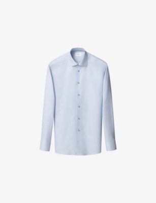 ETON: Checked Slim-Fit Cotton-Twill Shirt