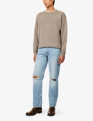 FRAME: Brand-Patch Relaxed-Fit Denim Jeans